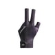 thumbnail image 1 of Guantes De Tres Dedos Mano Izquierda Antideslizante Elástico Pool Cue Mitts Negro Púrpura, 1 of 5