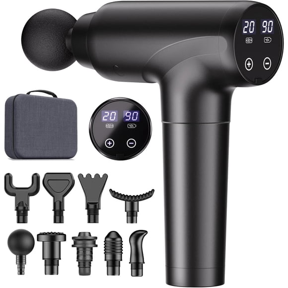Pistola de masaje cotsoco Deep Tissue de 20 velocidades con 9 accesorios