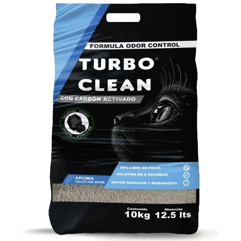 Arena Aglutinante Turbo Clean Aroma Talco De Bebe 10kg
