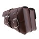 thumbnail image 2 of bolso de lado de la motocicleta universal bolsas de sillín tenedor bolsa de herramientas bolsa de almacenamiento de equipaje marrón, 2 of 5
