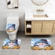 thumbnail image 2 of Juego de 3 Alfombras de Baño Tuxedo Sam Terciopelo Coral, 2 of 6