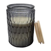 Fliperex - Vela Aromatica Elegante Fragancia Duradera Vaso Diseño Color Negro