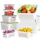 thumbnail image 1 of Recipientes para guardar frutas KEMETHY para refrigerador, 5 piezas, con coladores, 1 of 6