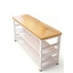 thumbnail image 5 of Estantería Organizadora De Cocina 3 Niveles 80x40x80cm Mesa Gruesa 30mm Estilo Nórdico Estructura Metálica Reforzada Microondas Despensa, 5 of 5