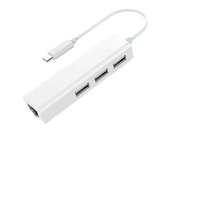 Birlink - Hub Tipo C A Rj45 + 3 Puertos Usb 2.0