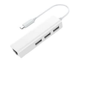 Birlink - Hub Tipo C A Rj45 + 3 Puertos Usb 2.0