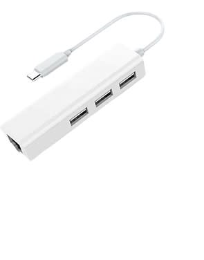 Birlink - Hub Tipo C A Rj45 + 3 Puertos Usb 2.0