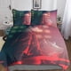 thumbnail image 1 of Juego de ropa de cama de 3 piezas con funda nórdica de estampado digital tridimensional Jujutsu Kaisen, funda nórdica de anime y funda de almohada a juego con cierre de cremallera. Suave., 1 of 3
