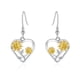 thumbnail image 1 of Aros girasol corazón plata 925, 1 of 3