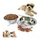 thumbnail image 3 of Set 2 Platos De Alimento Y Agua Para Mascotas Con Base Aluminio, 3 of 3