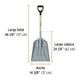 thumbnail image 3 of Pala Cabeza Plástica Mango Madera Puno Y 117 Cm, 3 of 3
