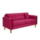 thumbnail image 2 of Sofa New Retro 3c Felpa 04 Burdeo, 2 of 6