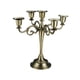 thumbnail image 1 of Candelabro cónico de 5 brazos, candelabro de pilar Retro para vacaciones, soporte para velas para decoración del Día de San Valentín de aniversario Dorado, 1 of 5