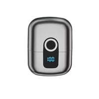 Xusx111 - Metal Mini Afitadora Eléctrica Para Viajes Hombres – Afitado Suave Y Cerrado, Afeitadora Recargable Usb-C Portátil Con Gorra, Impermeable Húmedo / Seco, Regalo Ideal Para El Novio De Papá Ma