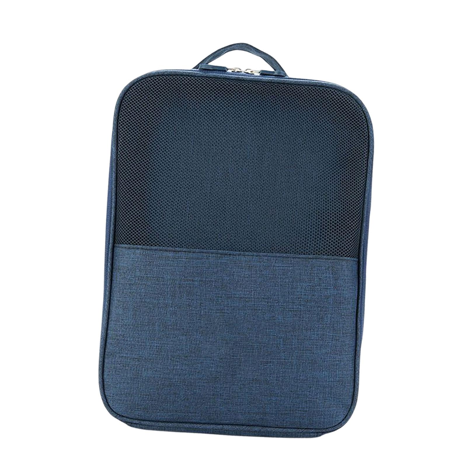 Magideal - Organizador De Almacenamiento De Zapatos De Viaje, Bolsa De Almacenamiento, Accesorios De Viaje, Multifunción, A Prueba De Polvo, Para Maleta Unisex, Azul Oscuro