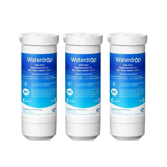 Filtro de Agua Waterdrop para GE® XWFE® (Pack de 3)