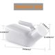thumbnail image 2 of Urinario masculino YUMSUM, grueso y firme, 1000 ml con tapa (blanco), 2 unidades, 2 of 7