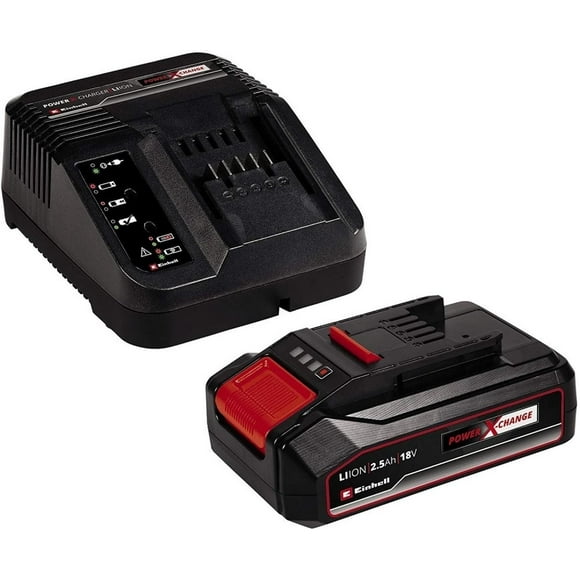 Kit Cargador Y Batería Einhell 2,5 Ah - 18v rojo