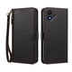 thumbnail image 1 of Funda Tipo Billetera para TCL K70 SE con Soporte y Bolsillo con Cierre Negro, 1 of 1