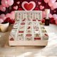 thumbnail image 1 of Christmas Calendar Illustration Printed Fitted Sheet and Pillowcase Set Bedding Set | 1 Fitted Sheet + 2 Pillowcases (No Pillow Inserts) | Full/Double/Queen/Kin, 1 of 1