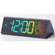 thumbnail image 1 of Reloj despertador Haimiage 22 cm pantalla grande negro, 1 of 7