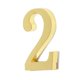 thumbnail image 5 of Número De Puerta Digital De Metal Dorado Placa De Buzón De Correo Fundido Casa Exterior Número 2, 5 of 5