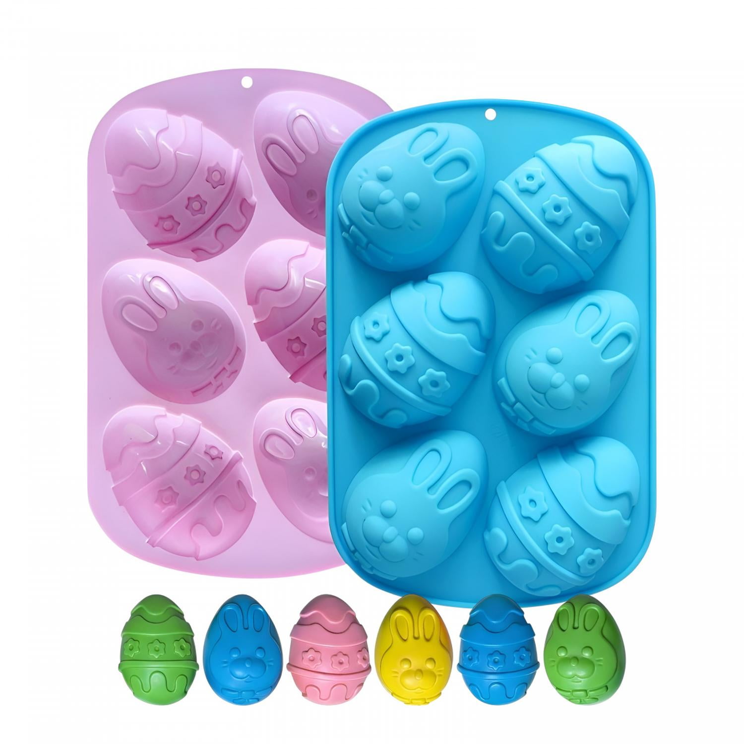 Pasteleriuscl - X2 Moldes Para Reposteria 3d Moldes Silicona Huevos De Pascua Antiadherente