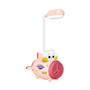 El Edén - Lampara De Escritorio Y Sacapuntas Para Niños, Diseño Osos Rosado