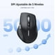 thumbnail image 5 of Ugreen Mouse Inalámbrico 2.4g & Bluetooth, Scrolling Ultra-rápido, Mouse Ergonómico De 5000 Dpi 5 Botones, 10m De Conexión, Ratón Silencioso Compatible Con W..., 5 of 8
