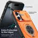 thumbnail image 5 of Funda para iPhone 15 Pro Max de 6.7 Pulgadas, Cubierta de Cámara Deslizante Incorporada y Soporte Giratorio con Anillo de Rotación de 360 °, Resistente y a Prueba de Golpes, Naranja, para iPhone 15, 5 of 8