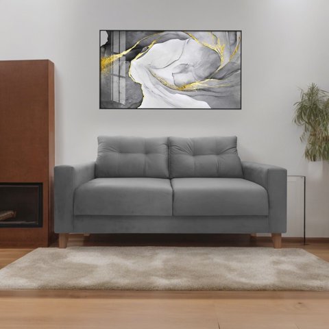 Fazca - Sofa Atiliano 3 Cuerpos Gris