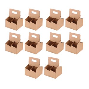 Bothyi - Portavasos De 10X 4 Tazas Para Llevar, Portavasos De Café Para Bebidas De Café Helado, Zumo, 16Cm X 18Cm X 24Cm