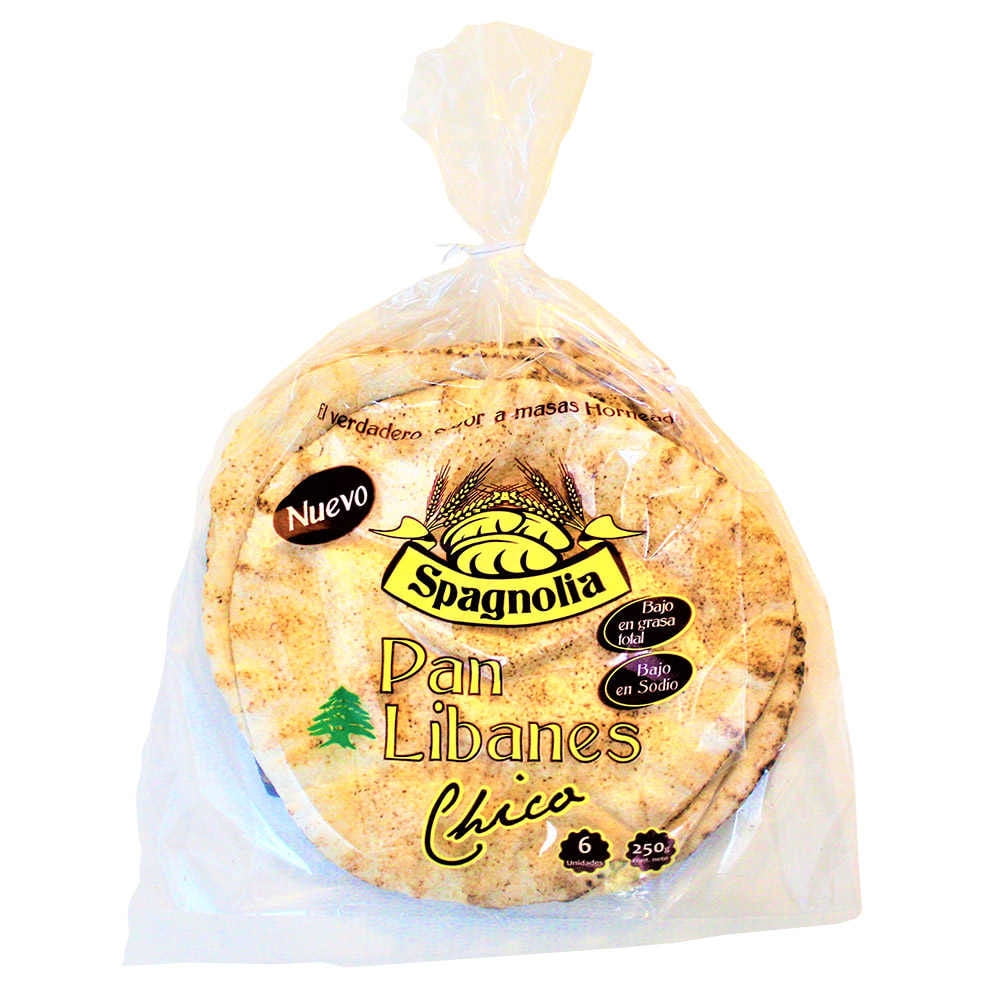 Pan Libanes Chico 6 Un 250 g Spagnolia