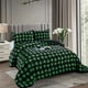 thumbnail image 1 of Cobertor de Invierno de Plush y Chiporro 2 Plazas Negro y Verde Hojas, 1 of 1