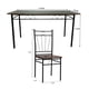 thumbnail image 3 of Juego de comedor 6P Verona Negro 74x80x140 cm, 3 of 5