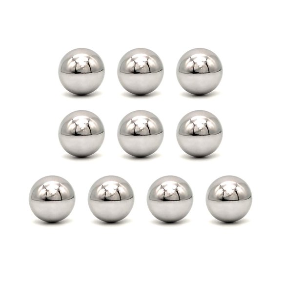 Rodamiento de bolas de acero Z QINGZHENG G25, 25,4 mm, 10 unidades, acero cromado