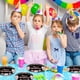 thumbnail image 5 of Platos de fiesta Cekivina Happy Birthday negro/oro rosa, 23 cm, 20 unidades, 5 of 6