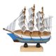 thumbnail image 1 of Pack 6 barcos de vela de madera decorativos surtidos, 1 of 3
