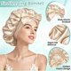 thumbnail image 5 of Bonete VECIIR de Seda Beige Talla Grande, 5 of 8