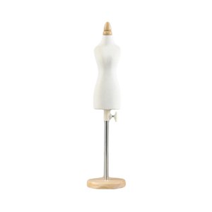 Magideal - Maniquí De Muñeca, Soporte Para Torso, Soporte De Exhibición Para Vestido De Muñeca, Diseño De Ropa, Maniquí De Costura En Miniatura Para Decoración , Base Redonda Base Redonda De 26 Cm.