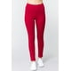 thumbnail image 1 of Saronite Pantalones Básicos de Punto de Cintura Alta y Largo Completo, Rojo Oscuro (para Mujer), 1 of 4