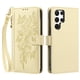 thumbnail image 2 of Funda Billetera Floral en Relieve samsung galaxy S22 Ultra con Tarjetero y Cremallera Blanco, 2 of 6