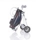thumbnail image 4 of Bolsa de golf negra, artesanía antigua y moderna, con marco de hierro, ruedas, 4 of 8