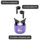 thumbnail image 3 of Auriculares Hello Kitty inalámbricos Bluetooth púrpura y negro, 3 of 5