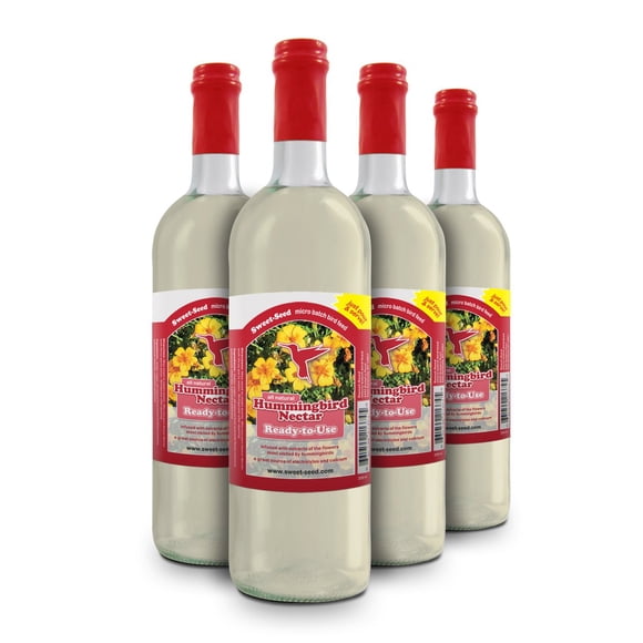 Néctar para colibríes sweet-seed, 4 paquetes, botellas de 295 ml