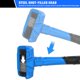 thumbnail image 2 of Mazo de goma Dead Blow Hammer, acero real, 800 g, diseño de 3 capas, 2 of 6