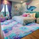 thumbnail image 3 of Alfombra PAGISOFE, 203 x 254 cm, suave y esponjosa, color Kawaii, color morado, 3 of 8