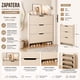 thumbnail image 2 of Zapatero Organizador Estante Armario Blanco, 2 of 4