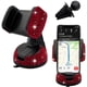 thumbnail image 1 of Soporte universal de cristal para teléfono de coche - Ajustable en 360 grados, seguro para el salpicadero, la rejilla de ventilación y el parabrisas - Compatible con todos los smartphones-Rojo, 1 of 6