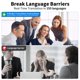 thumbnail image 4 of Auriculares traductores genéricos con traducción en tiempo real para 150 idiomas, 90 h, 4 of 7